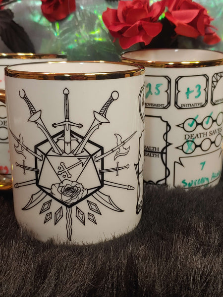 Character Sheet Mug - Martial Classes